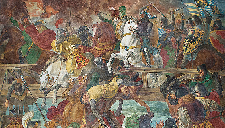 Picture: Detail of the fresco cycle illustrating Bavarian history