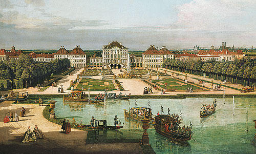 Bild: Gemälde "Schloss Nymphenburg" von Bernardo Bellotto