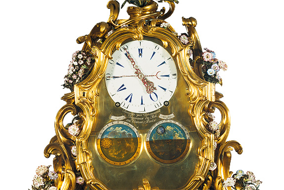 Bild: Stockuhr, Uhrwerk von Claude-Simon Passement, Paris, um 1750