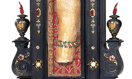 Bild: Reliquie des hl. Sebastian, frühes 17. Jahrhundert, Augsburg oder München, Detail