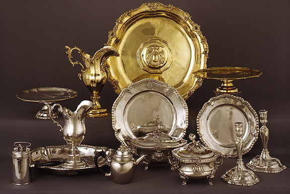 Bild: Sogenanntes "Bamberger Tafelsilber", Augsburg, um 1770