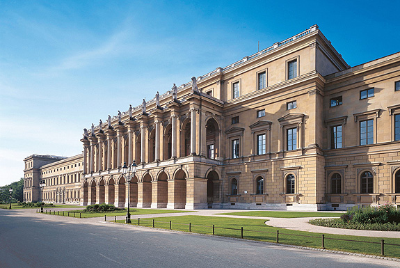 Picture: View of the Festival Hall Building from the Court Garden