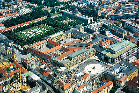 Bild: Luftaufnahme der Residenz München