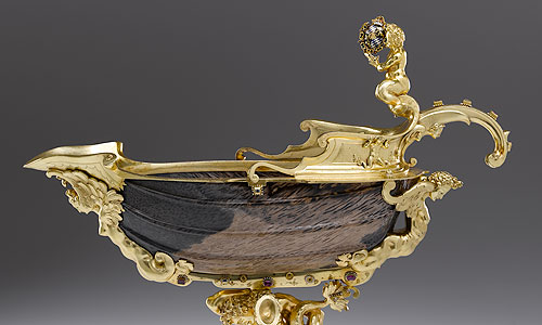Picture: Cup in the form of a ship, detail