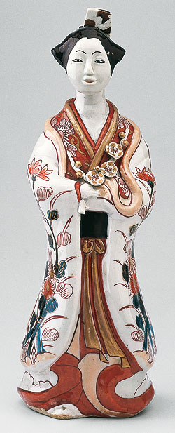 Bild: Porzellanfigur einer jungen Frau, Ostasiensammlung